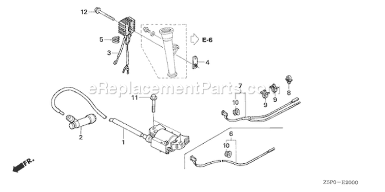 Page K Diagram and Parts List for GXV340UA2 Type DA23 - VIN# GJAMA-1000001-9999999 Honda Engine