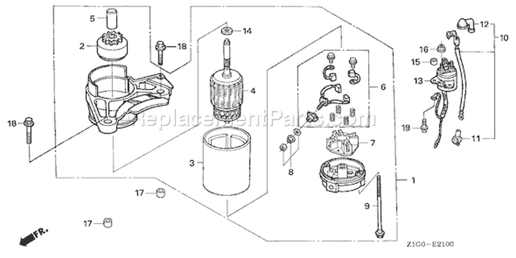 Page P Diagram and Parts List for GXV390A1 Type DET3 - VIN# GJAGA-1000001-9999999 Honda Engine