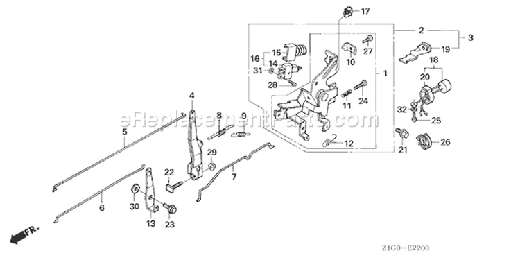 Page D Diagram and Parts List for GXV390A1 Type DET3 - VIN# GJAGA-1000001-9999999 Honda Engine