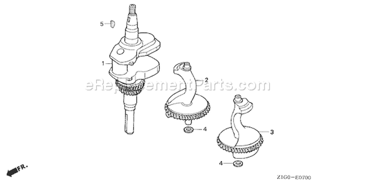 Page E Diagram and Parts List for GXV390A1 Type DET3 - VIN# GJAGA-1000001-9999999 Honda Engine