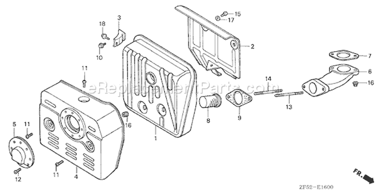 Page M Diagram and Parts List for GXV390K1 Type DET3 - VIN# GJAA-6000001-9999999 Honda Engine