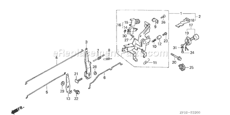 Page D Diagram and Parts List for GXV390K1 Type DET3 - VIN# GJAA-6000001-9999999 Honda Engine