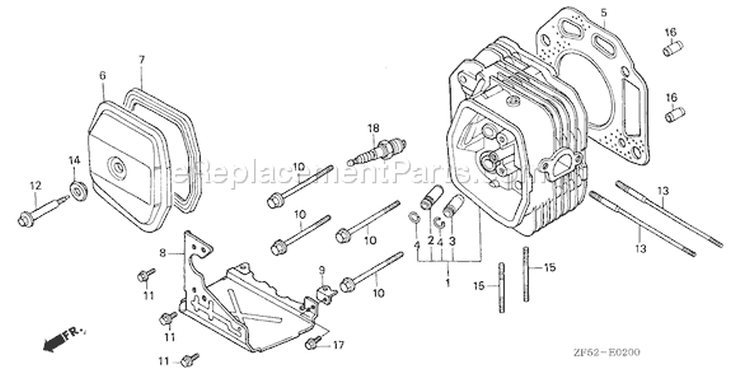 Page G Diagram and Parts List for GXV390K1 Type DET3 - VIN# GJAA-6000001-9999999 Honda Engine