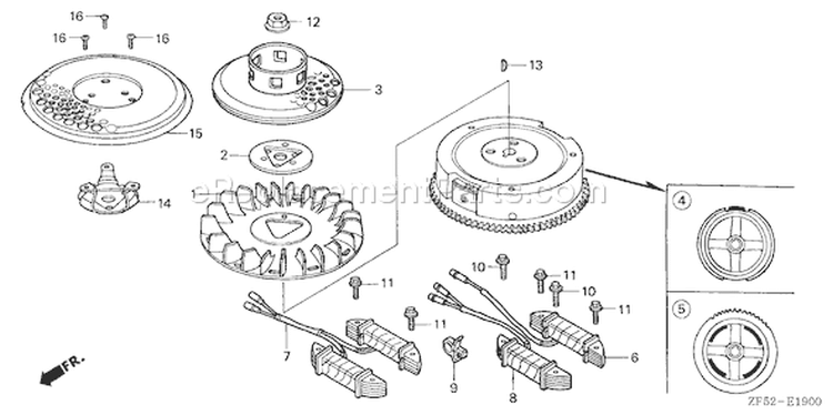 Page I Diagram and Parts List for GXV390K1 Type DET3 - VIN# GJAA-6000001-9999999 Honda Engine