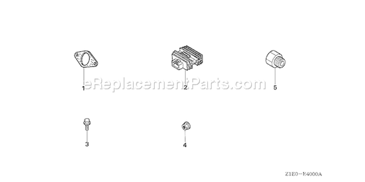 Page N Diagram and Parts List for GXV390T1 Type DETR - VIN# GJAAT-1000001-9999999 Honda Engine