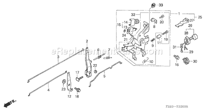 Page D Diagram and Parts List for GXV390T1 Type DP23 - VIN# GEAAT-1000001 Honda Engine