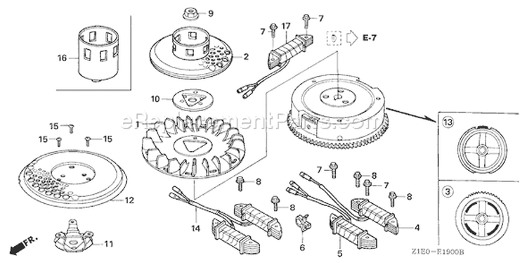 Page I Diagram and Parts List for GXV390T1 Type DP23 - VIN# GEAAT-1000001 Honda Engine