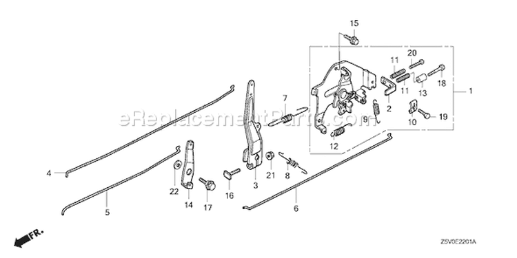 Page D Diagram and Parts List for GXV390UT1 Type DFWT - VIN# GJADT-1000001 Honda Engine