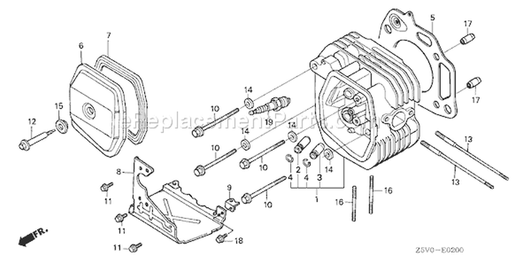Page G Diagram and Parts List for GXV390UT1 Type DFWT - VIN# GJADT-1000001 Honda Engine