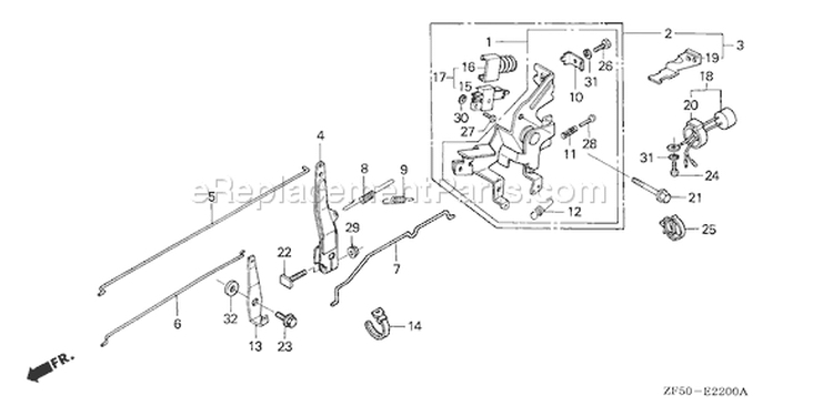 Page D Diagram and Parts List for GXV390 Type DAET - VIN# GJAA-1000001-2063521 Honda Engine