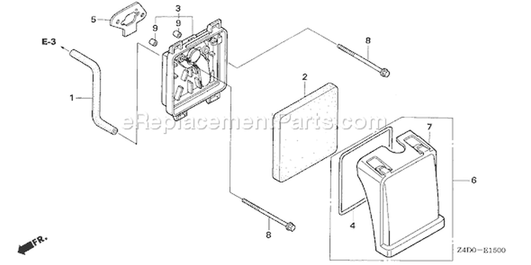 Page A Diagram and Parts List for GXV50U Type SAR - VIN# GJAAK-1000001 Honda Engine
