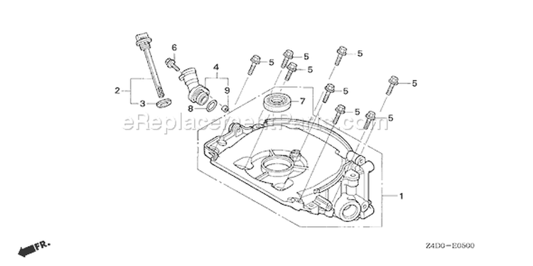 Page M Diagram and Parts List for GXV50U Type SAR - VIN# GJAAK-1000001 Honda Engine
