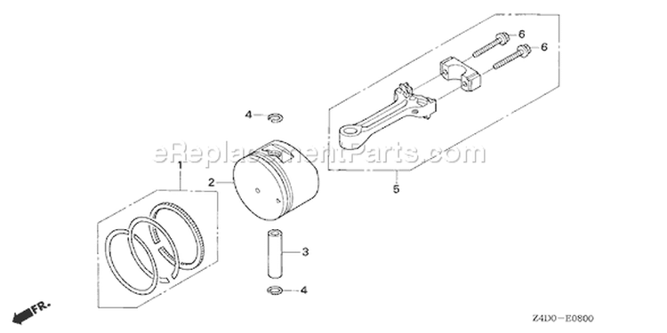 Page N Diagram and Parts List for GXV50U Type SAR - VIN# GJAAK-1000001 Honda Engine
