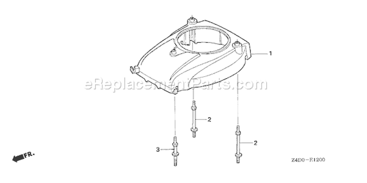 Page H Diagram and Parts List for GXV50U Type SAR - VIN# GJAAK-1000001 Honda Engine