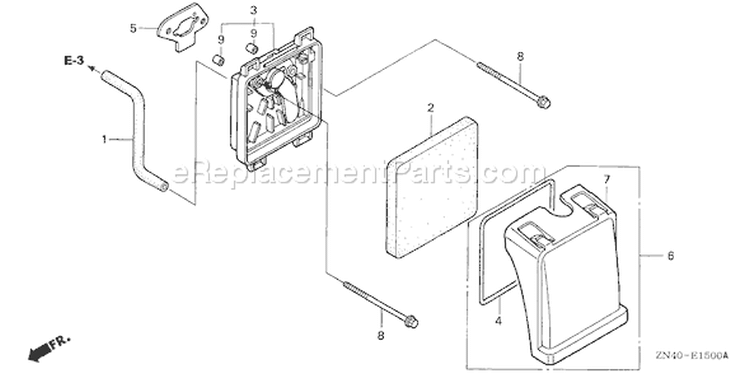 Page A Diagram and Parts List for GXV50 Type SAA - VIN# GJAG-1100001-1199999 Honda Engine