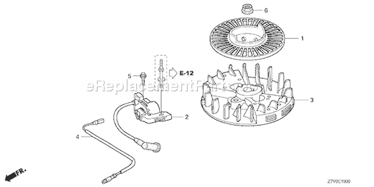 Page I Diagram and Parts List for GXV57U Type N7E1 - VIN# GJAJK-1000001 Honda Engine