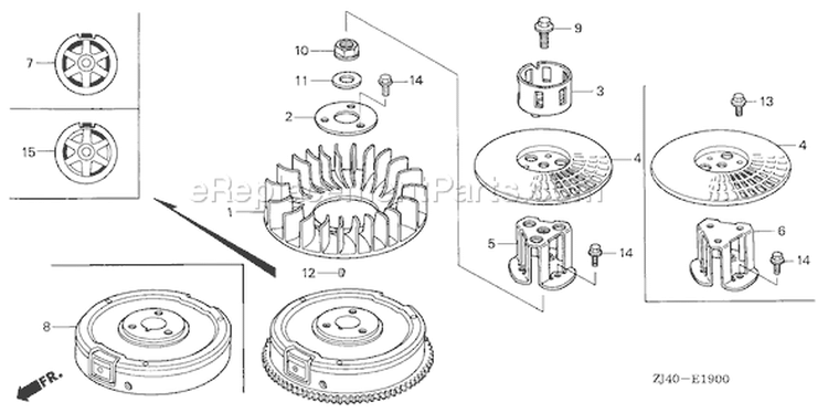 Page I Diagram and Parts List for GXV610K1 Type QAFA - VIN# GJAC-2020001-9999999 Honda Engine