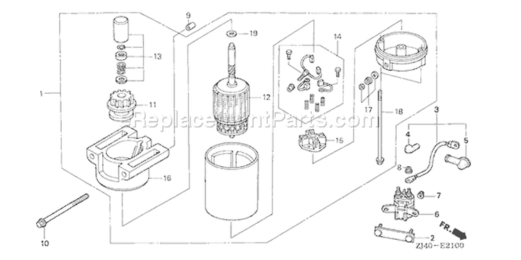 Page O Diagram and Parts List for GXV610 Type QAF - VIN# GJAC-1000001-1999999 Honda Engine