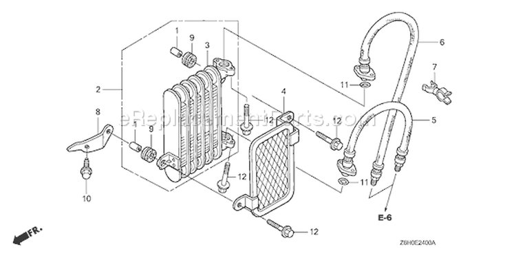 Page M Diagram and Parts List for GXV670R Type TAE2 - VIN# GJAHK-1000001 Honda Engine