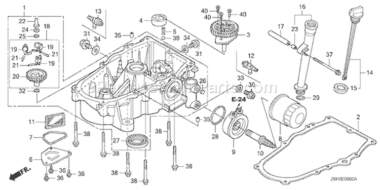 Page N Diagram and Parts List for GXV670R Type TAE2 - VIN# GJAHK-1000001 Honda Engine