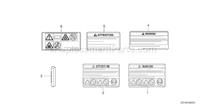 Page O Diagram and Parts List for GXV670R Type TAE2 - VIN# GJAHK-1000001 Honda Engine