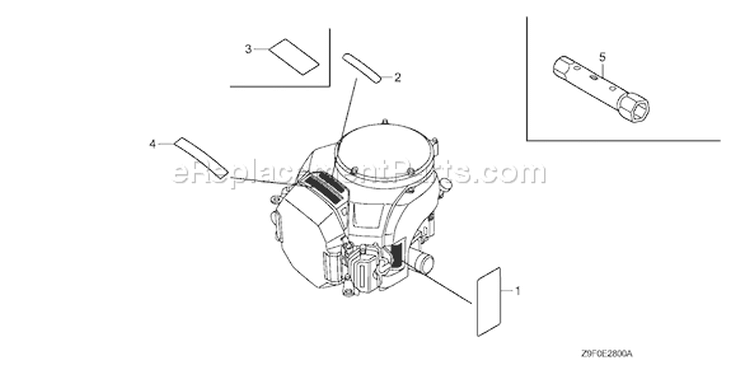 Page L Diagram and Parts List for GXV690R Type TAF3 - VIN# GJARK-1000001 Honda Engine