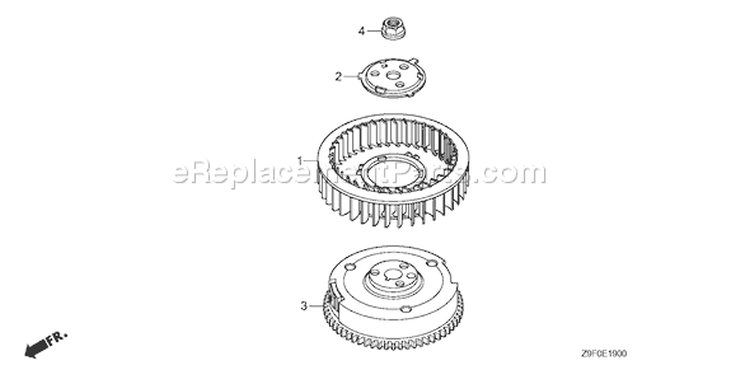 Page I Diagram and Parts List for GXV690R Type TAF3 - VIN# GJARK-1000001 Honda Engine