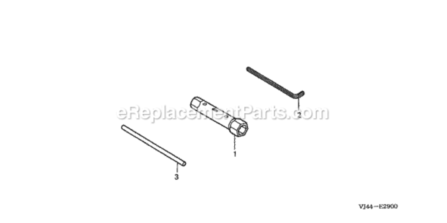 Tools Diagram and Parts List for HHT25S Type LTAVIN# HAFA-1000001 to HAFA-9999999 Honda Trimmer