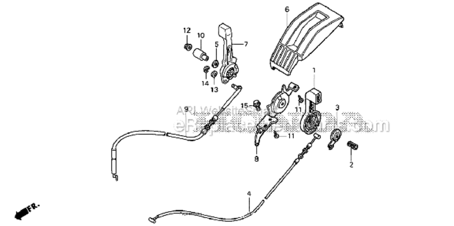 Page U Diagram and Parts List for HRX217 TDAVin#MAGA-1000001TOMAGA-1299999 Honda Lawn Mower