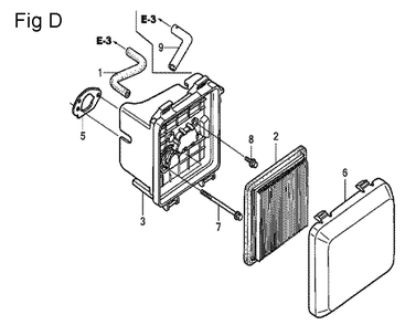 Fig-4 Diagram and Parts List for GCV160LE Type A2A9 Honda Engine