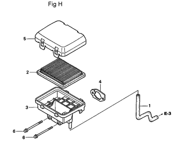 Fig-8 Diagram and Parts List for GC160A Type QEA Honda Engine