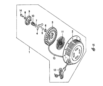 Fig-0 Diagram and Parts List for GX240 Type RK Honda Engine