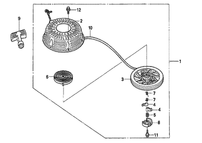 Fig-0 Diagram and Parts List for GXV530 Type QRA5A Honda Engine