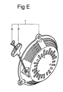 Fig-5 Diagram and Parts List for GC160 Type QHA Honda Engine