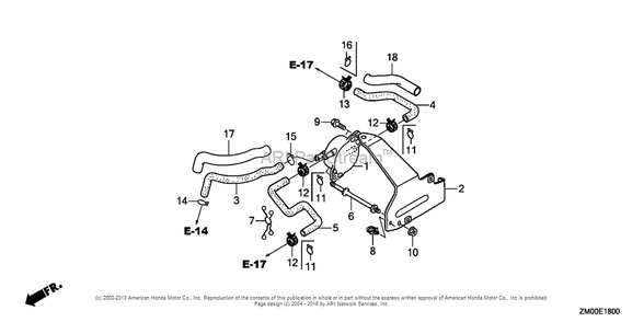 Fuel Pump Diagram and Parts List for GCV160LA0 (typeA7H1)(GJARA-1000001) Honda Engine