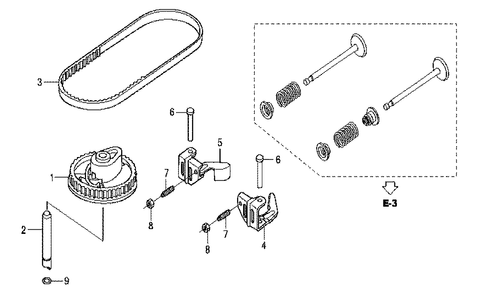 Fig-0 Diagram and Parts List for GCV160LA Type A1A Honda Engine