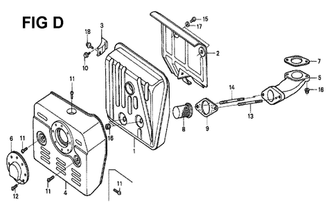Fig-13 Diagram and Parts List for GXV340K2 Type DX3 Honda Engine
