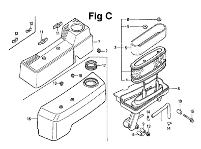 Fig-8 Diagram and Parts List for GXV160 Type N4 Honda Engine