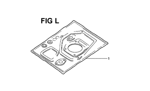 Fig-9 Diagram and Parts List for GXV160K1 Type N5C Honda Engine