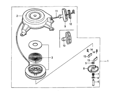 Fig-0 Diagram and Parts List for GXV140 Type N2 Honda Engine