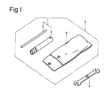 Fig-9 Diagram and Parts List for G100K1 Type ST Honda Engine