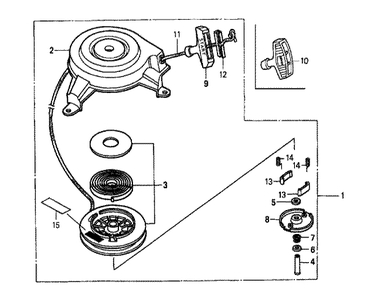 Fig-0 Diagram and Parts List for GXV160K1 Type N6TH Honda Engine