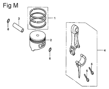 Fig-13 Diagram and Parts List for GX100U Type VEG Honda Engine