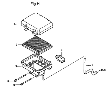 Fig-8 Diagram and Parts List for GC160A Type VXA Honda Engine
