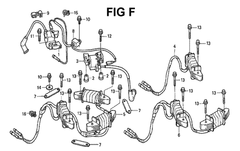 Fig-15 Diagram and Parts List for GXV530 Type DXA2 Honda Engine