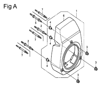 Fig-1 Diagram and Parts List for GC135 Type SHE4 Honda Engine
