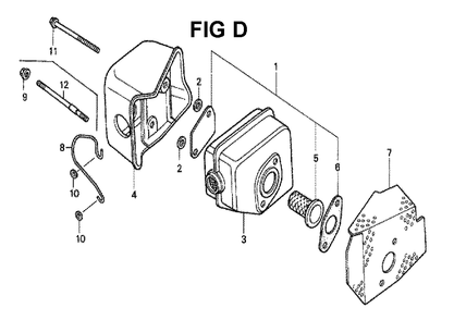 Fig-11 Diagram and Parts List for GXV140 Type MAH Honda Engine