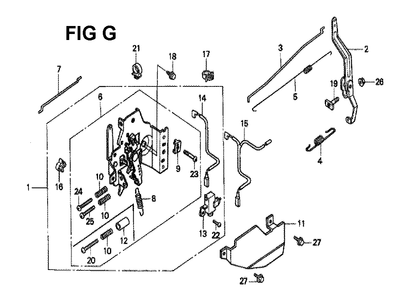 Fig-5 Diagram and Parts List for GXV160K1 Type N12 Honda Engine