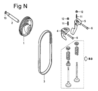 Fig-14 Diagram and Parts List for GC160A Type QHPA Honda Engine