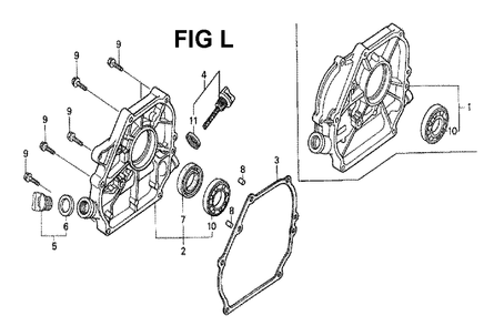 Fig-7 Diagram and Parts List for GX160H1 Type QDBR Honda Engine